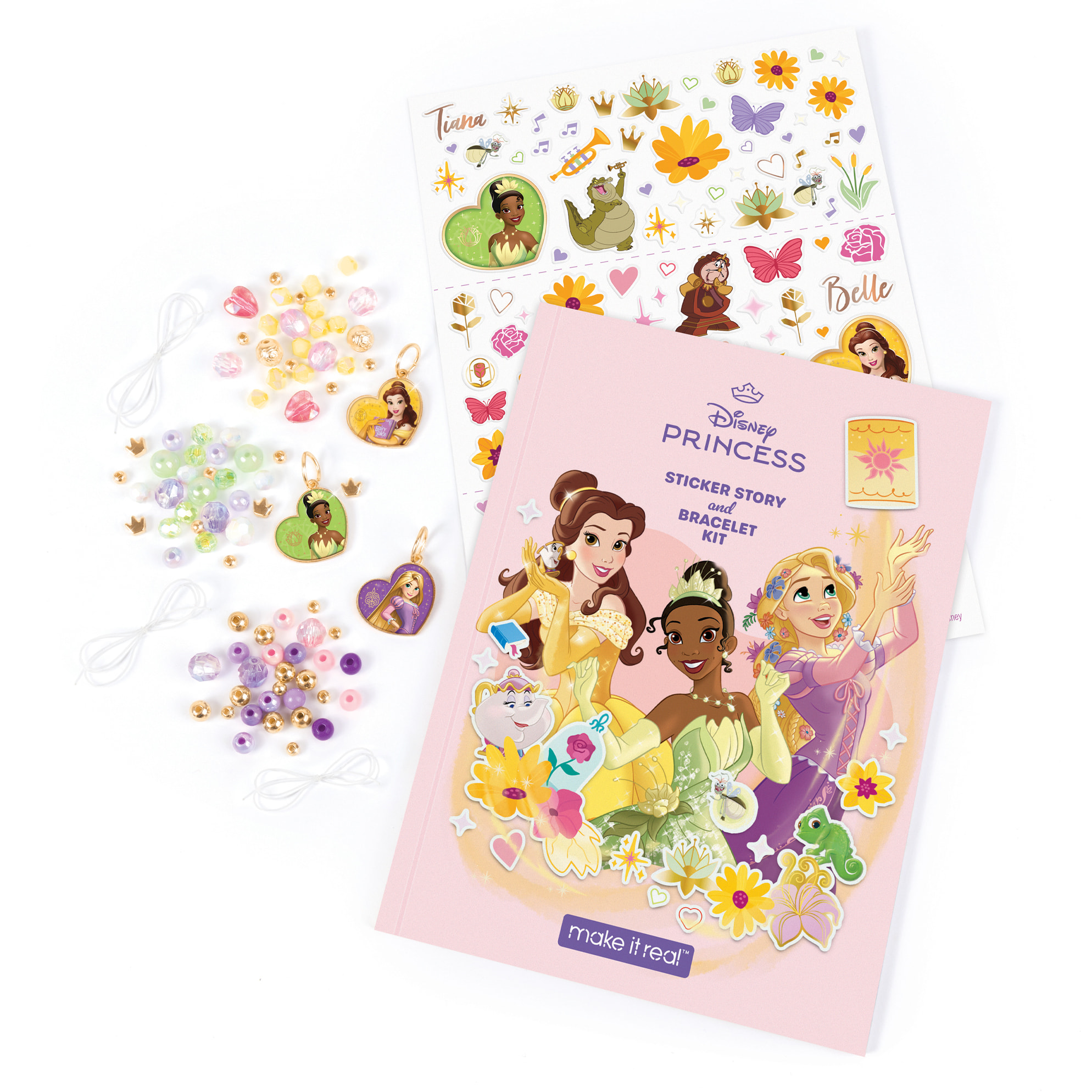 Disney - Principesse: Braccialetti e Storie con Adesivi