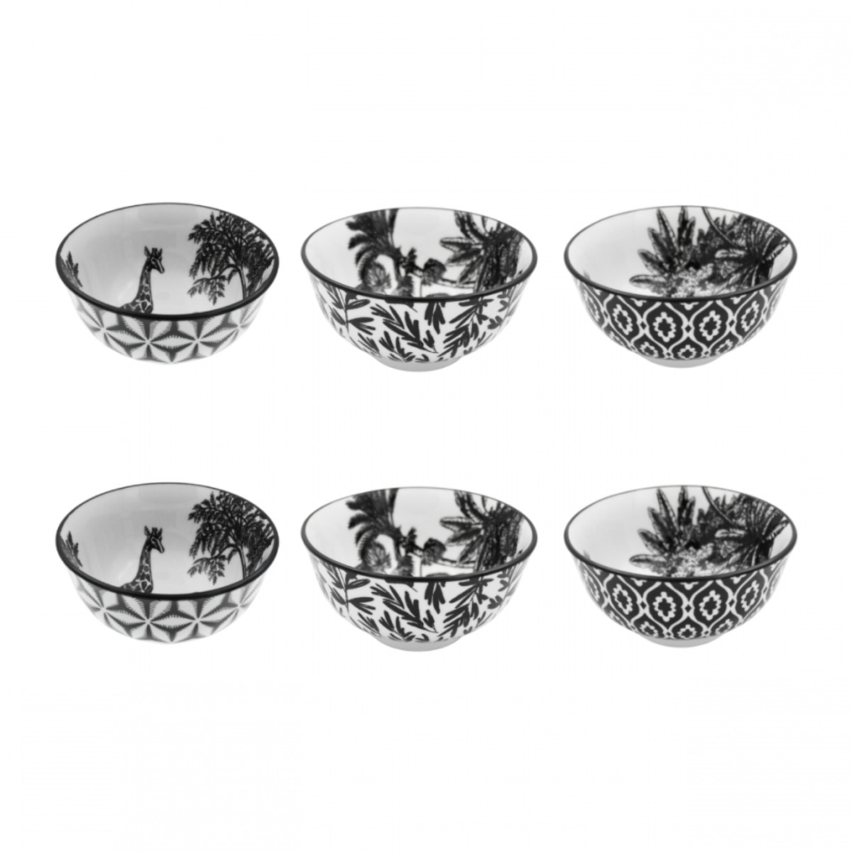 Lot de 6 petits bols, SAVANA