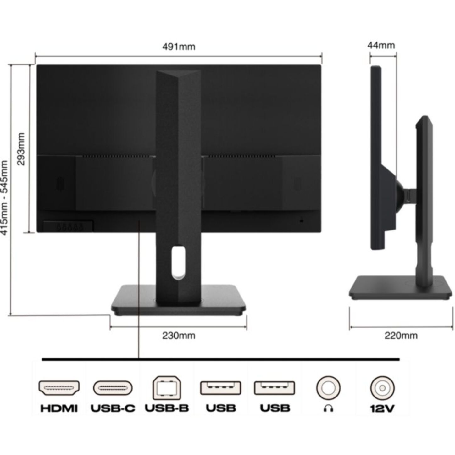 Ecran PC JAPANNEXT JN-i215FLFHSP 21,5" IPS Full HD 75Hz  HDMI - USB-C 65W KVM