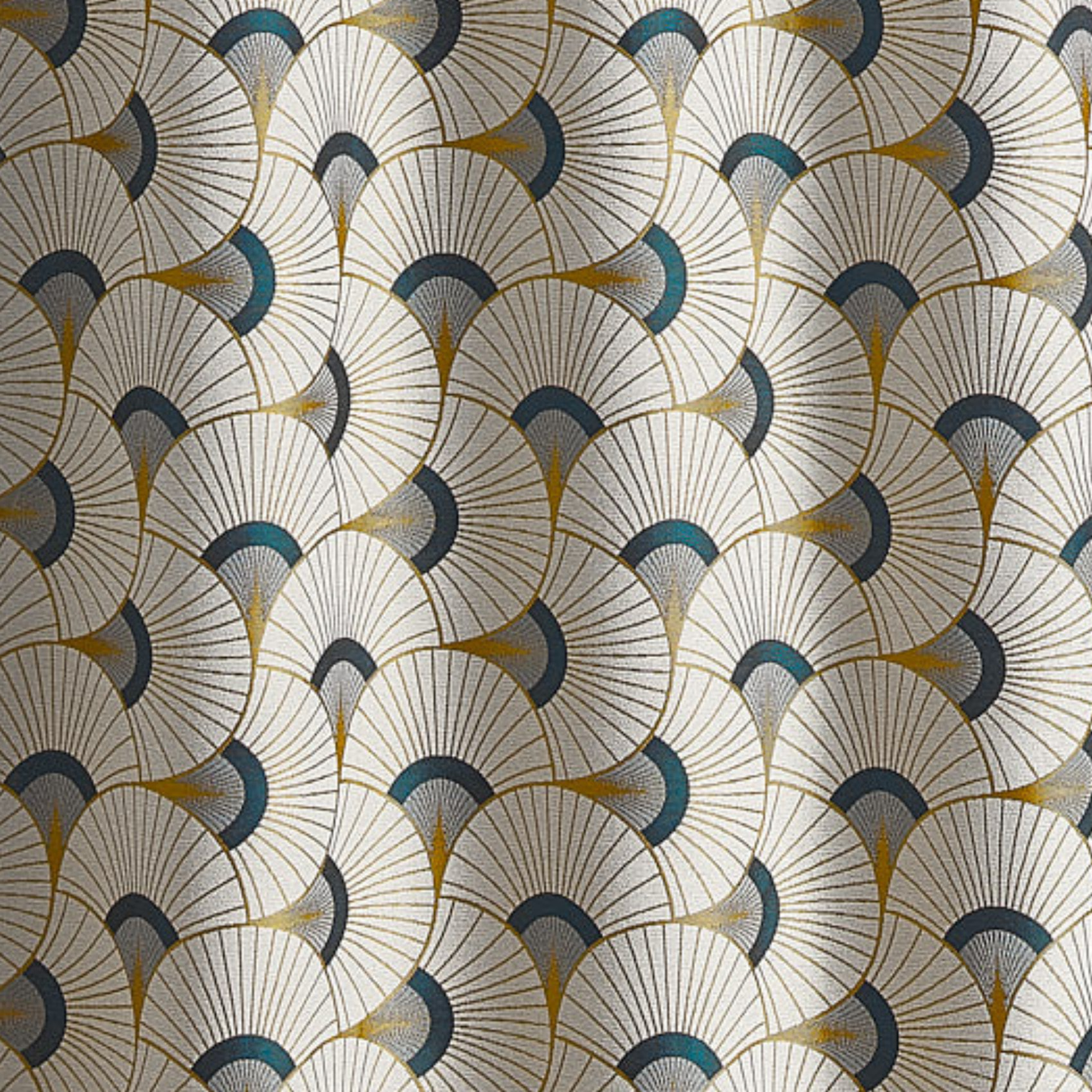 Rideau d'ameublement en jacquard - Jaune Ocre