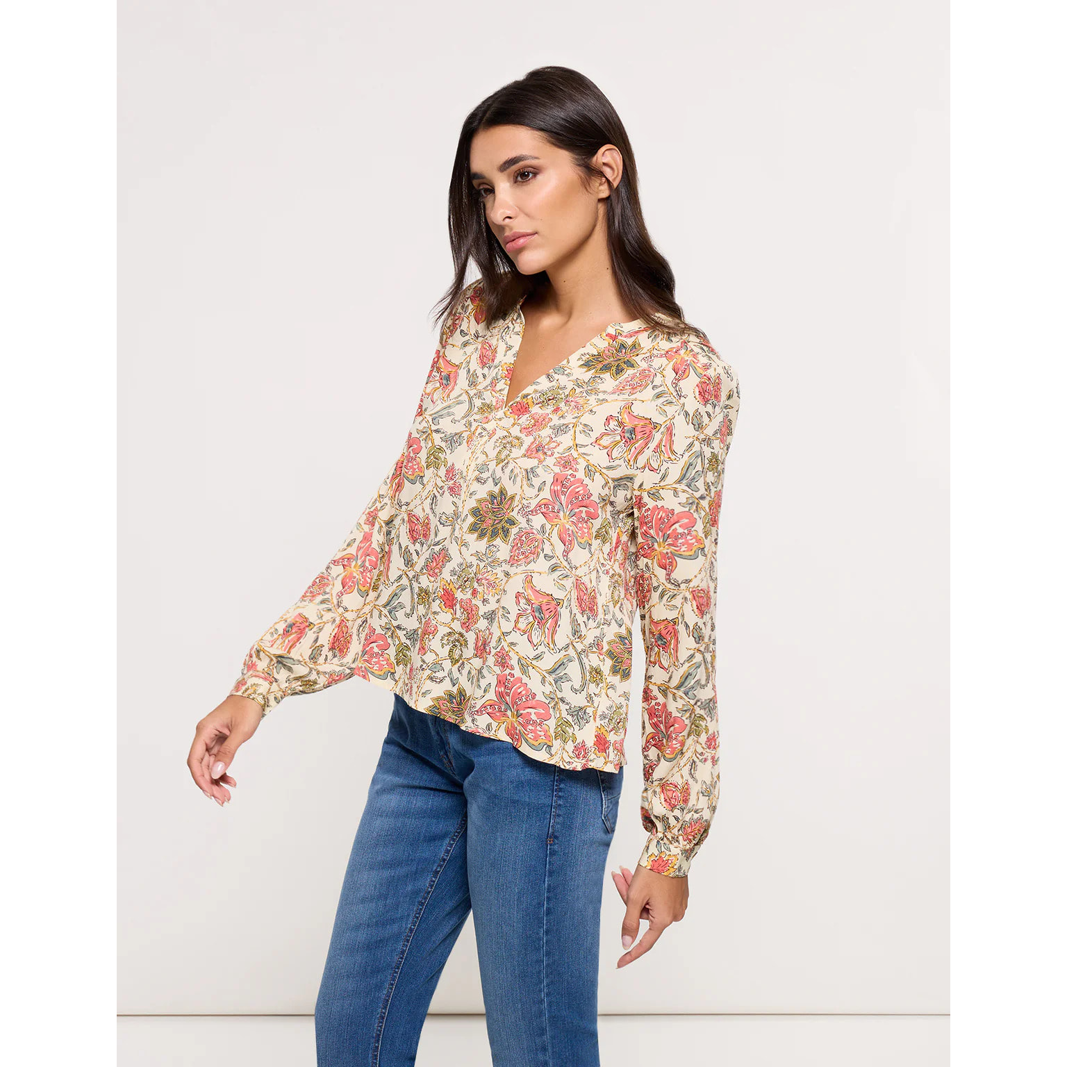 Camisa Manga Larga Beige - Prerit