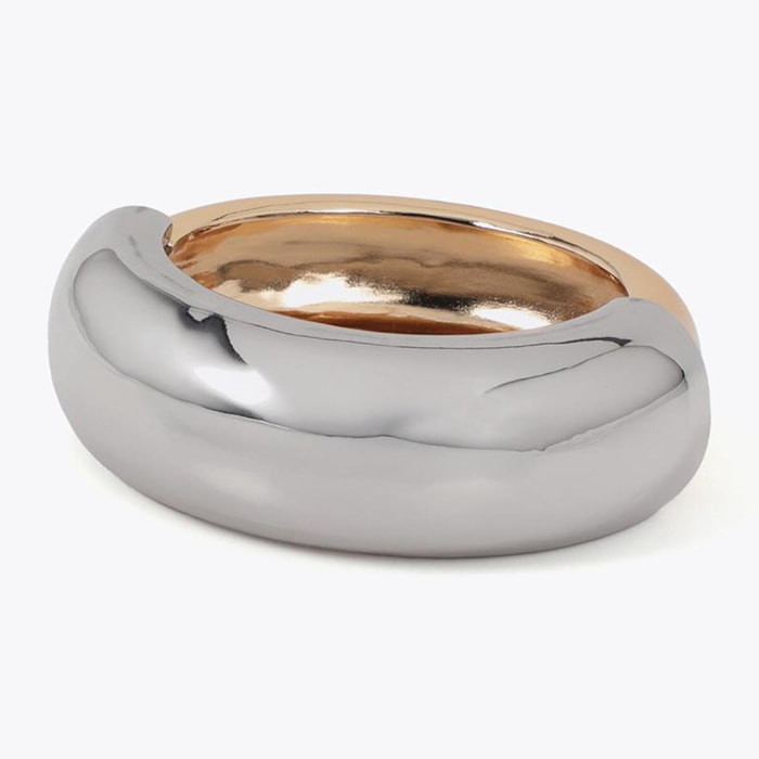 Bracciale Rigido Metallo Bicolore