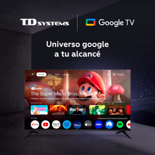 Smart TV 24 pulgadas HD Hey Google Official Assistant con control por voz. Televisor Android 11 - TD Systems PRIME24C19GLE