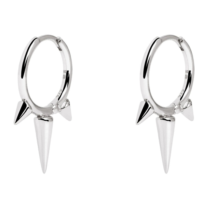 Pendientes Rolling Plata