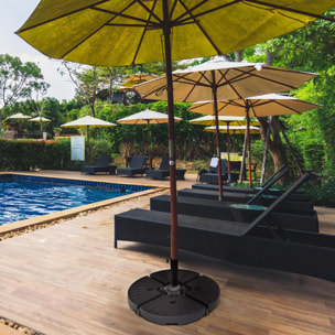 Dalle de parasol noire à lester