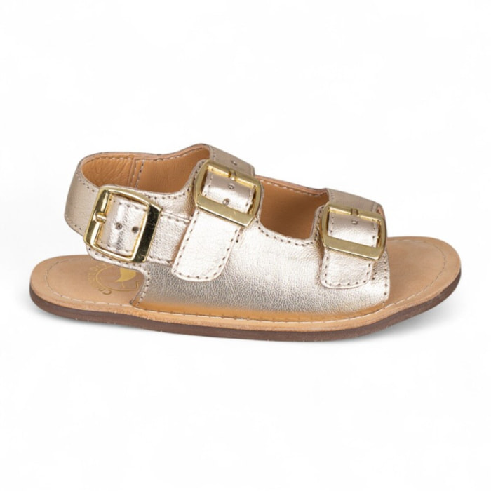 SANDALIA BAREFOOT PIEL CHETTO TIPO BIO ORO