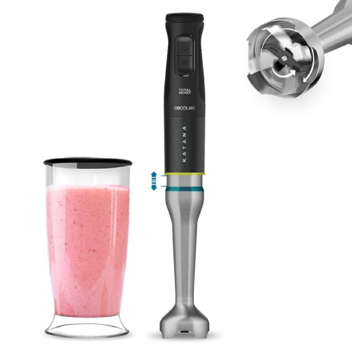 Cecotec Frullatore a immersione Katana 15 TotalDestroy Jar B