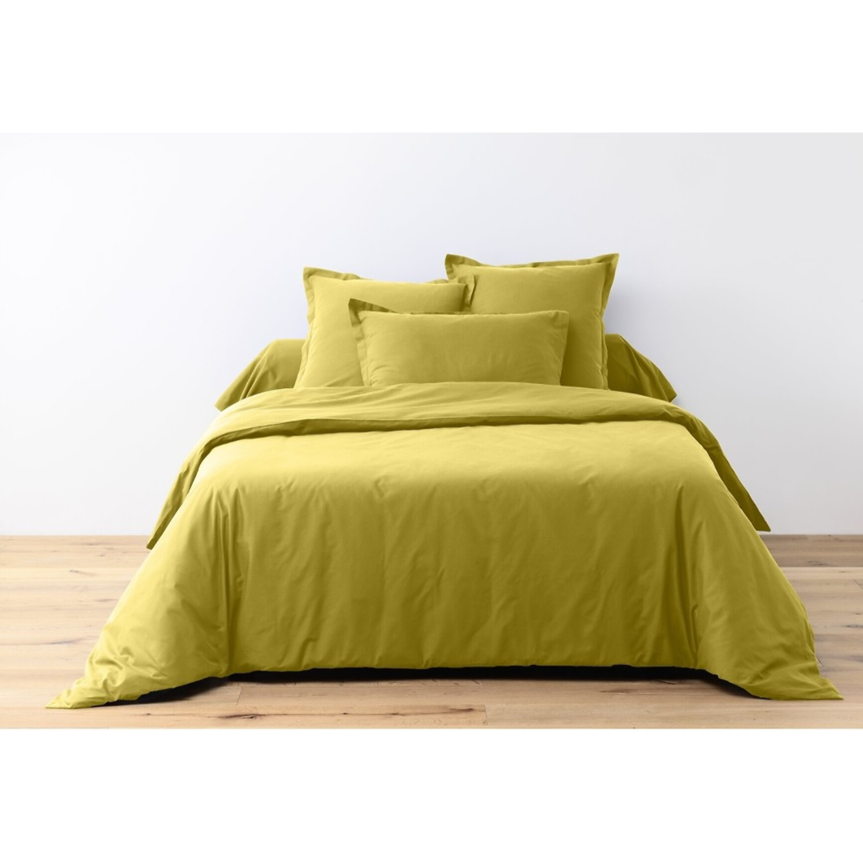 Parure Housse De Couette + 2 taies 100% Coton 57fils Gold