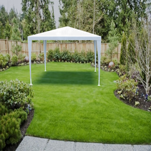 Gazebo 3 x 3 Metri Struttura in Acciaio Copertura In PE 110 gr/m² Impermeabile Idrorepellente Resistente Raggi Solari UV Tenda Ombrellone