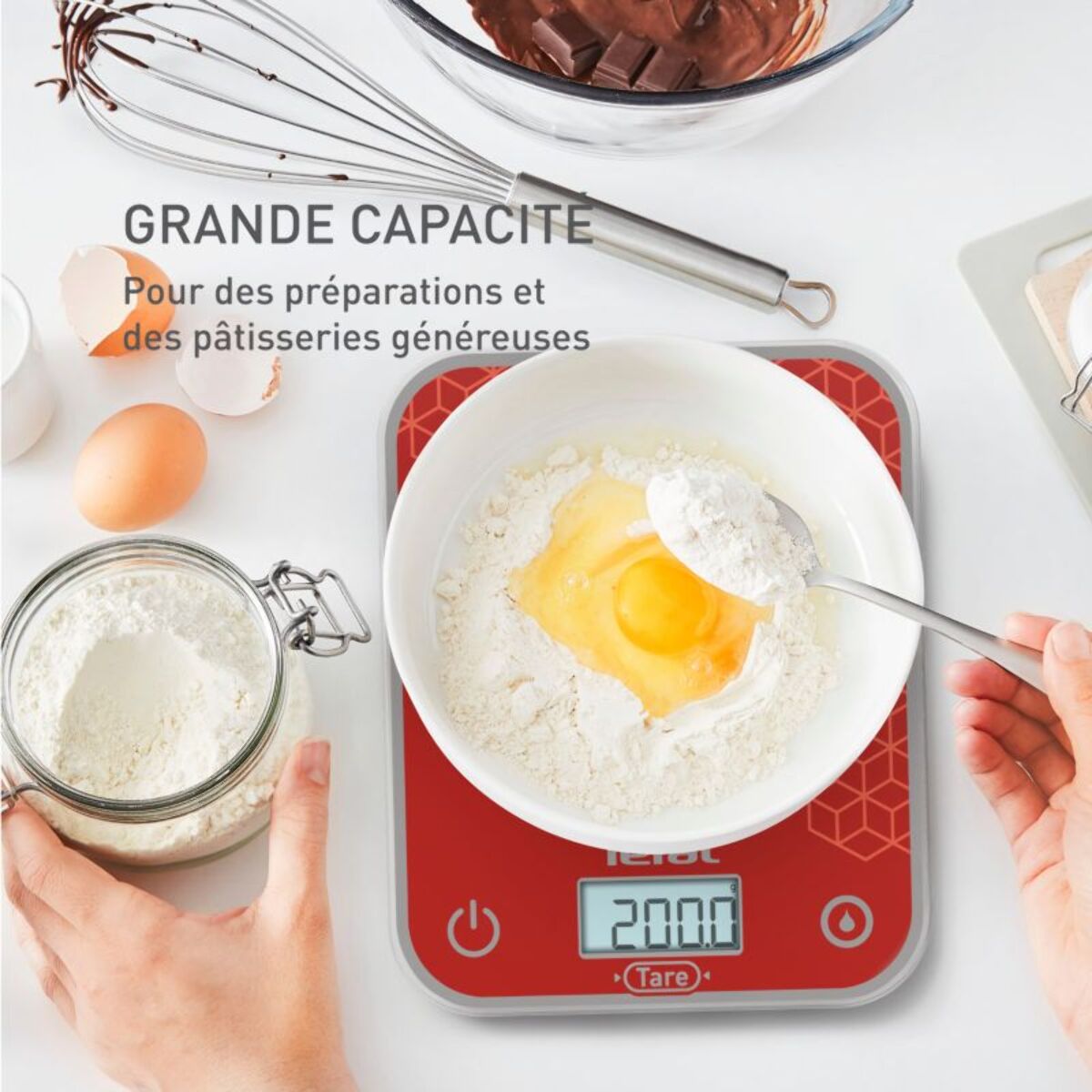 Balance de cuisine TEFAL Optiss Scratch-Resistant BC50D7V0
