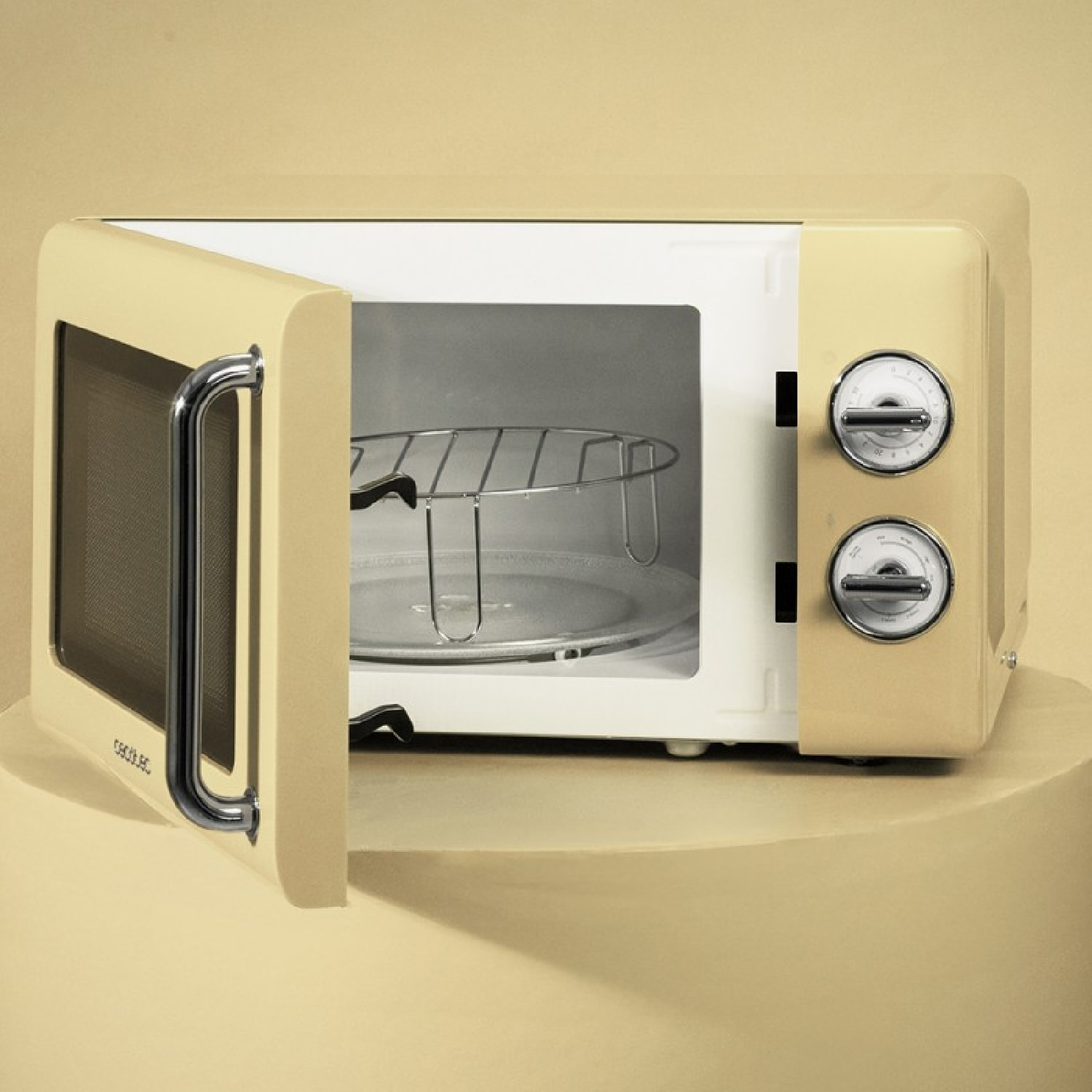 Cecotec Microondas 20l con grill proclean 3110 retro yellow