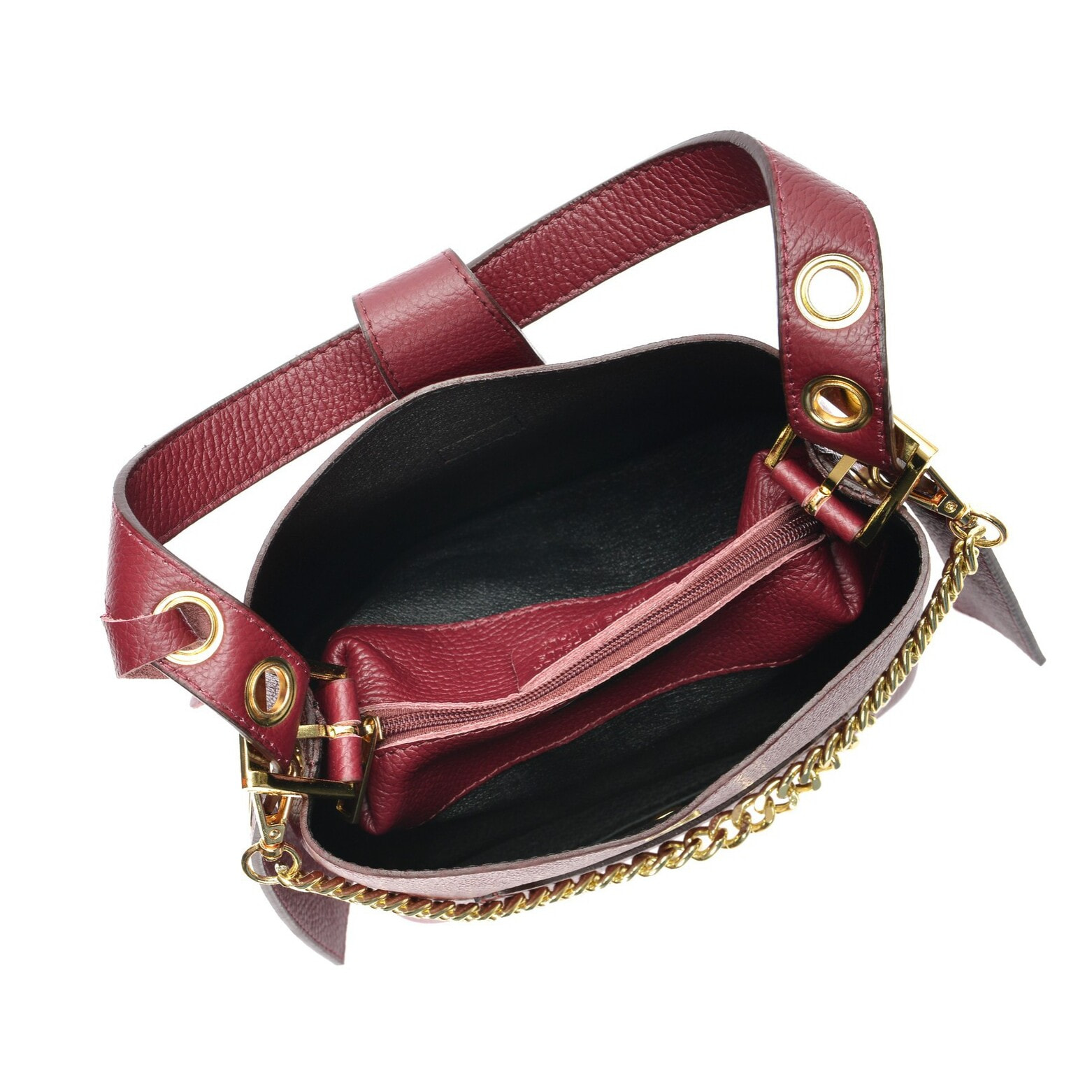 Borsa a mano Isabella Rhea Bordeaux