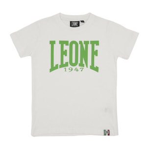 Camiseta básica de manga corta niño logo grande