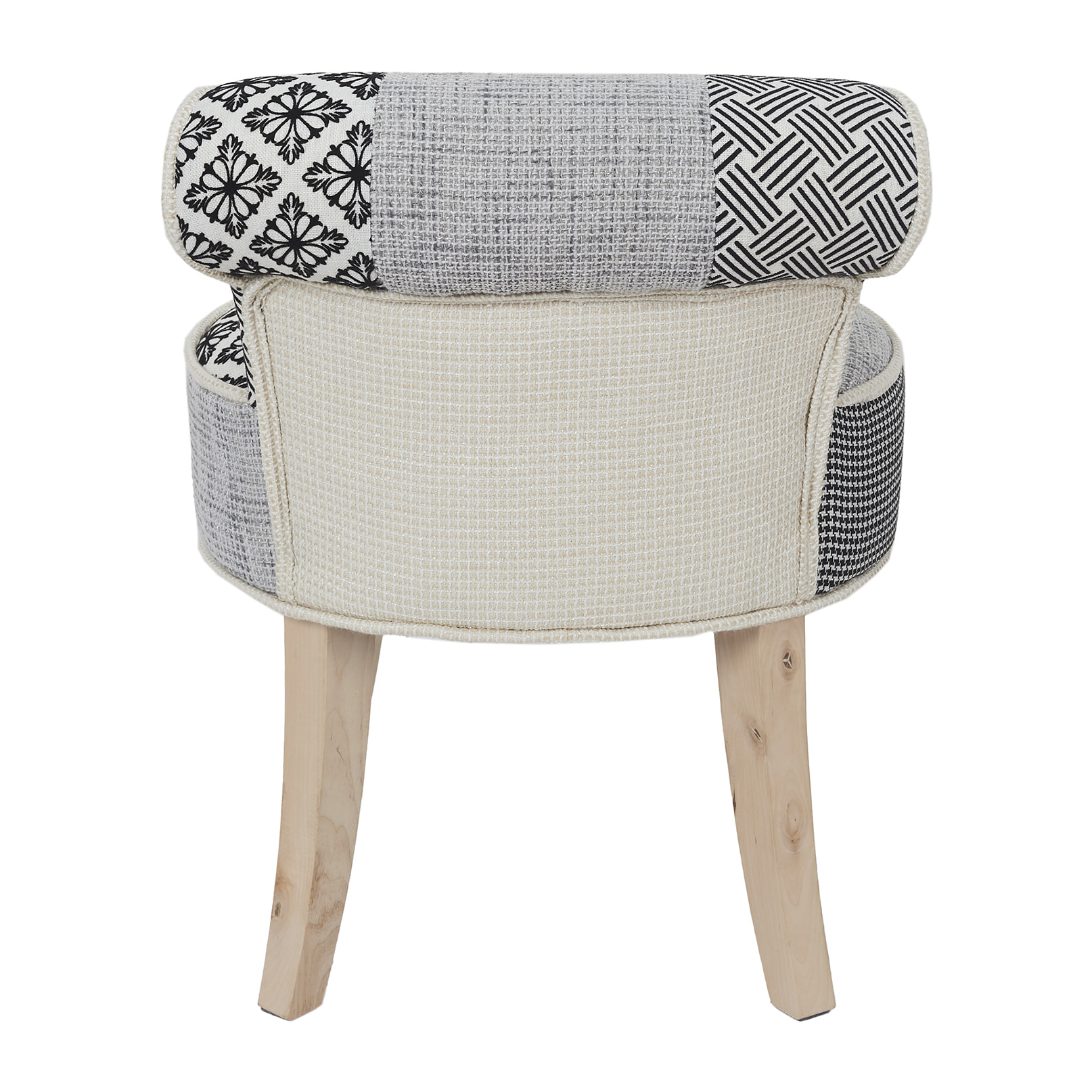 Tabouret Eleonor Patchwork Gris