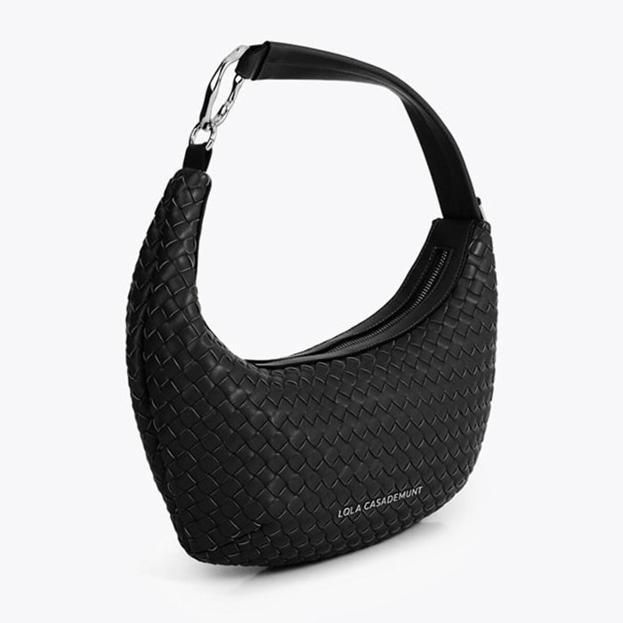 Borsa intrecciata a mezzaluna