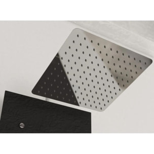 KINEDO Cabine de douche Brooklyn 90 X 90 Carré porte pivotante Gris