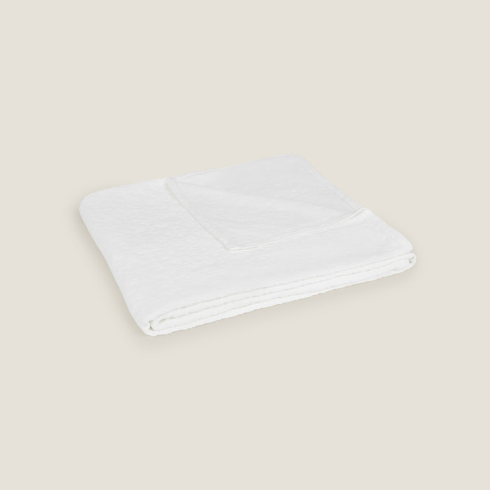 Colcha jaquard Napa color blanco 100% Algodón