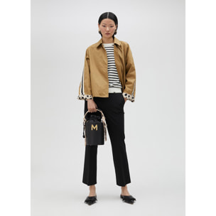 Trench corto cammello