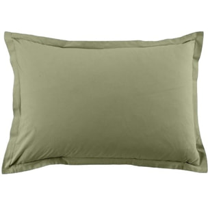 Lot De 2 Taies D'oreiller 100% Coton 57fils Verveine