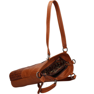 Borsa a spalla  da uomo In Vera pelle Made in Italy 30x30x6 cm