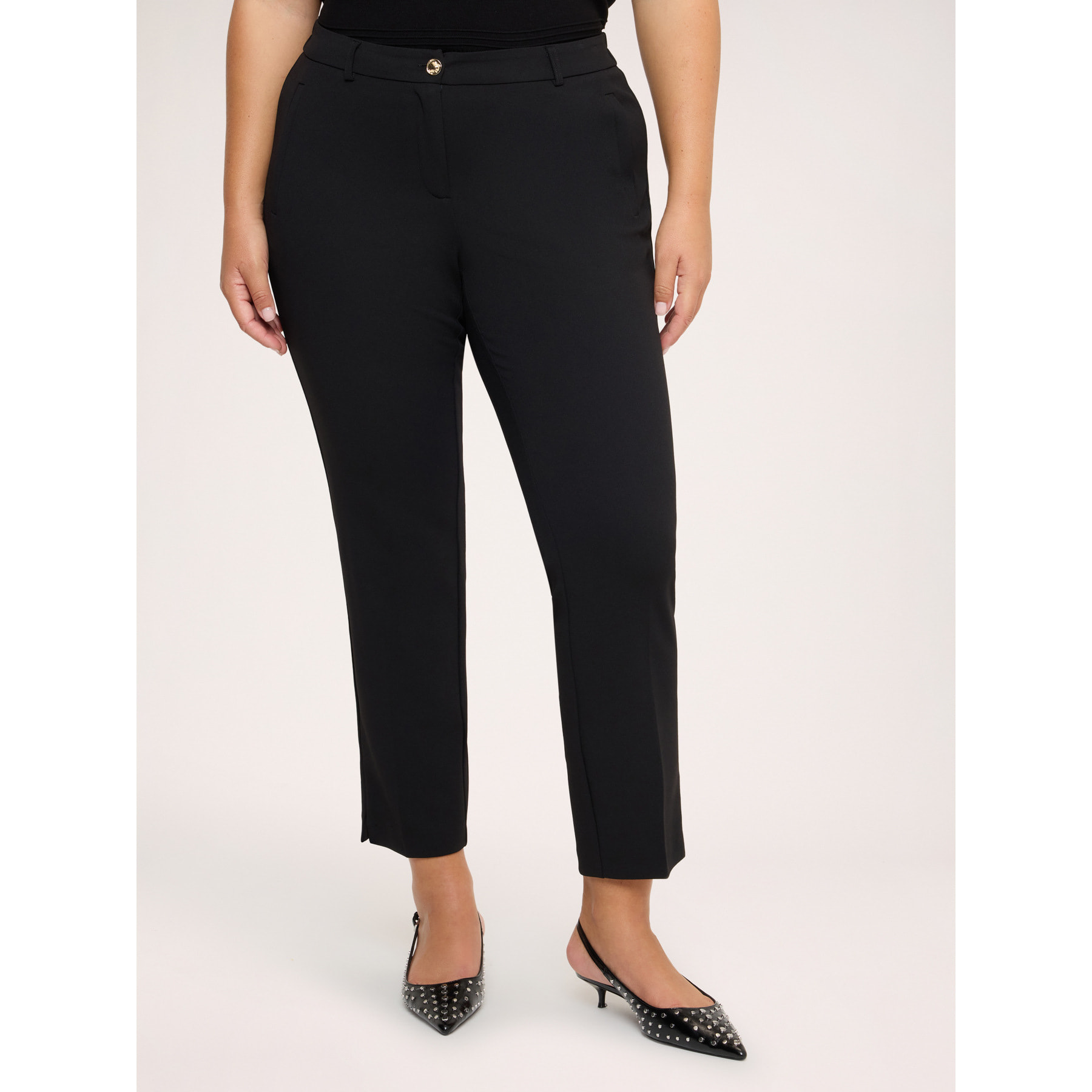 Fiorella Rubino - Pantaloni New York in tessuto stretch - Nero