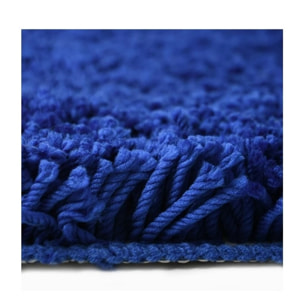 Tapis de bain rond microfibre HIGHLAND Bleu Marine Spirella