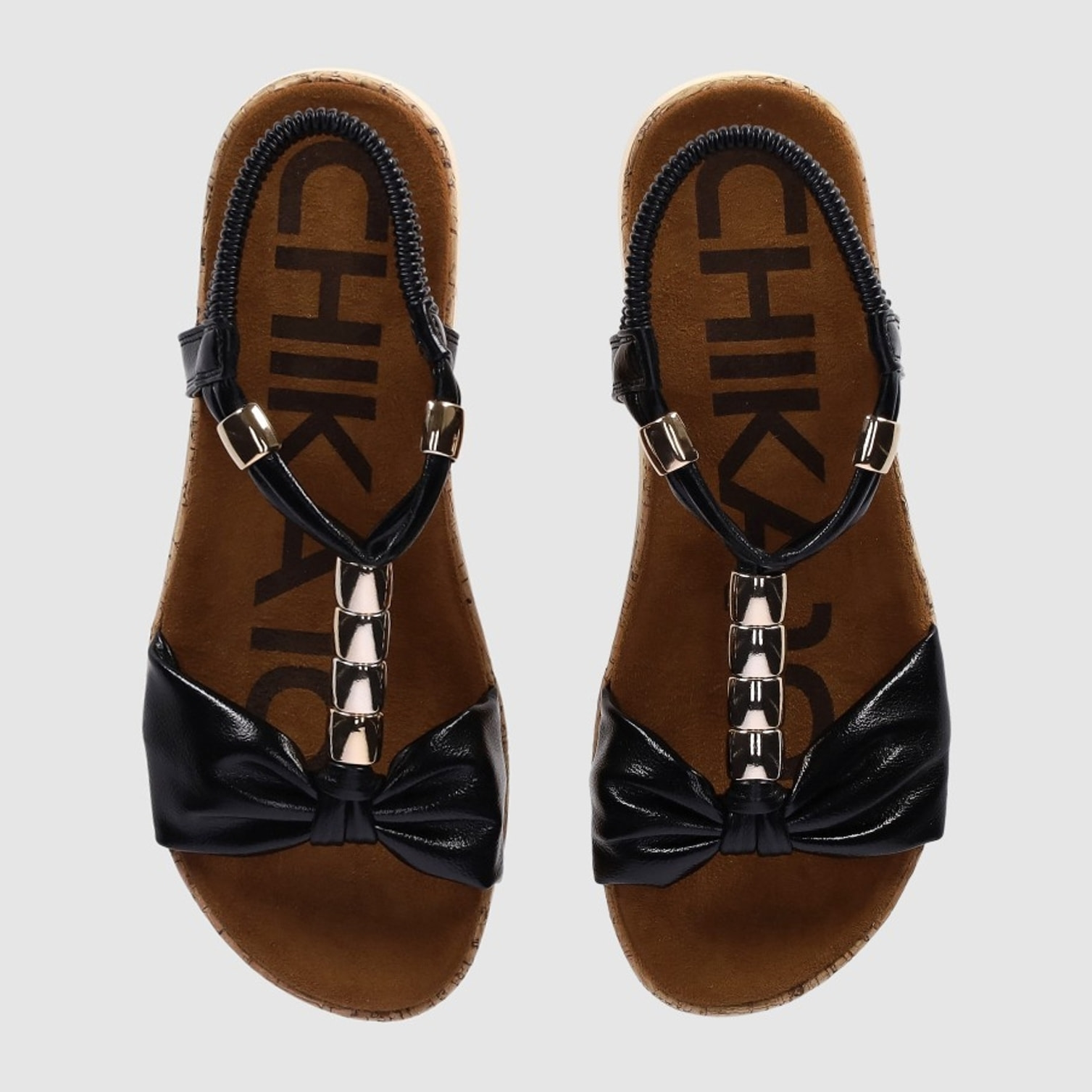 Sandalias - Negro - Tacón: 5 cm