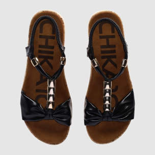 Sandalias - Negro - Tacón: 5 cm