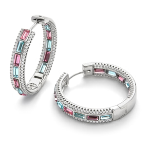 Pendientes Niue acabado plata