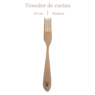 Tenedor de cocina h.29cm en madera scalpers home