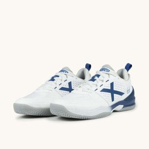 MUNICH ATOMIK 52 "ToLiTo" Zapatillas de Pádel/Tenis Blancas y Azules