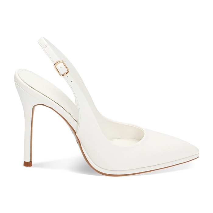 Zapatos de tacón Bailarinas blancos