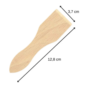 Lot de 12 spatules à raclette en bois FSC 13 cm Fackelmann