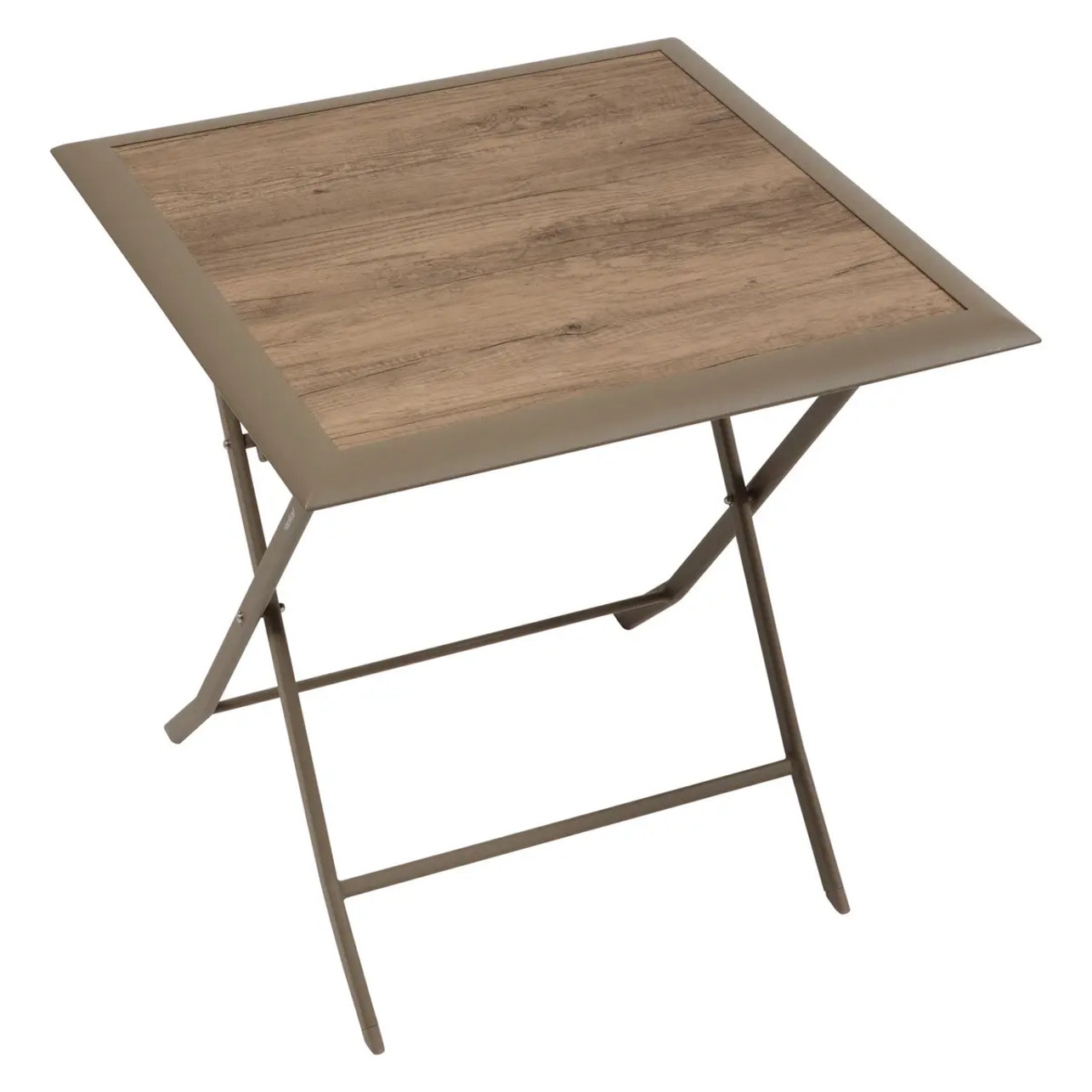 Table de jardin 2 places Azua pliable café 71x71cm