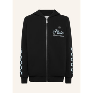 PHILIPP PLEIN Hooded Sweatjacket