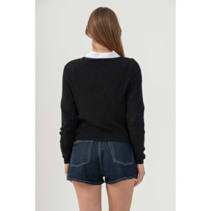 Kocca - Maglia girocollo in lurex Donna
