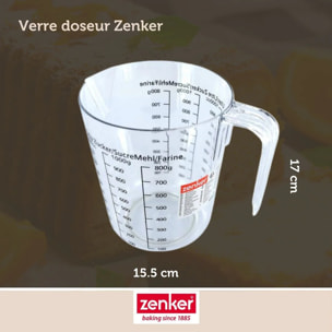 Verre doseur 1 litre Zenker Smart Pastry