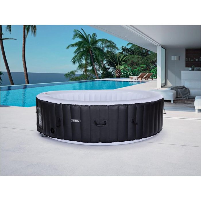 Spa gonflable ''Saint Tropez'' en PVC - 6 places - Noir