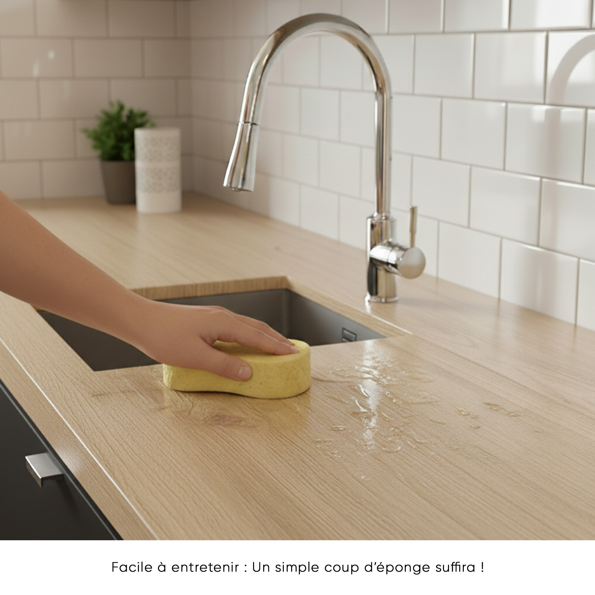 Rouleau adhésif bois chêne clair au mètre - Autocollants Revêtement Adhésif Cuisine Meubles Salle de bain