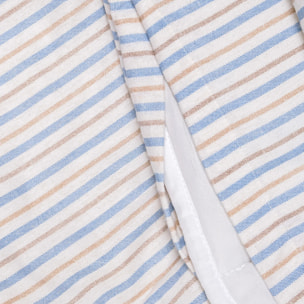 Funda nórdica franela Raya Benet arena - indigo