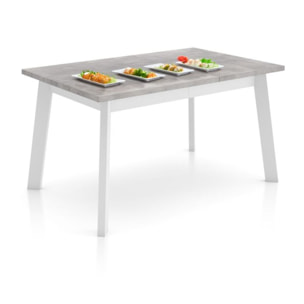 Mesa de comedor Naira 140 Cemento Blanco