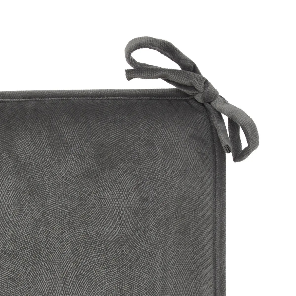 Galette de chaise Lilou gris foncé 38x38cm