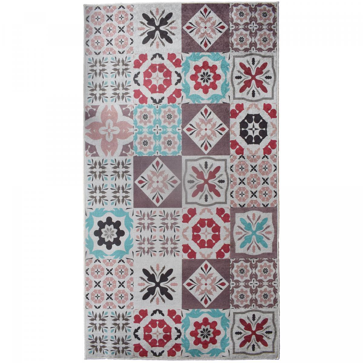 Tapis de cuisine motif carreaux de ciment GANA