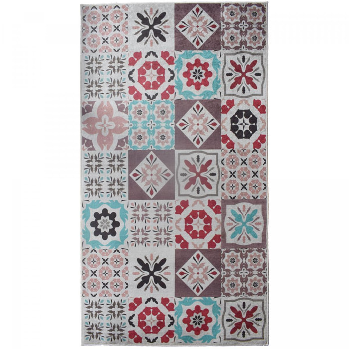 Tapis de cuisine motif carreaux de ciment GANA