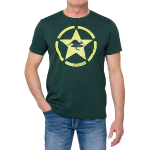 T-shirt GOLDENBREED 100% cotone verde