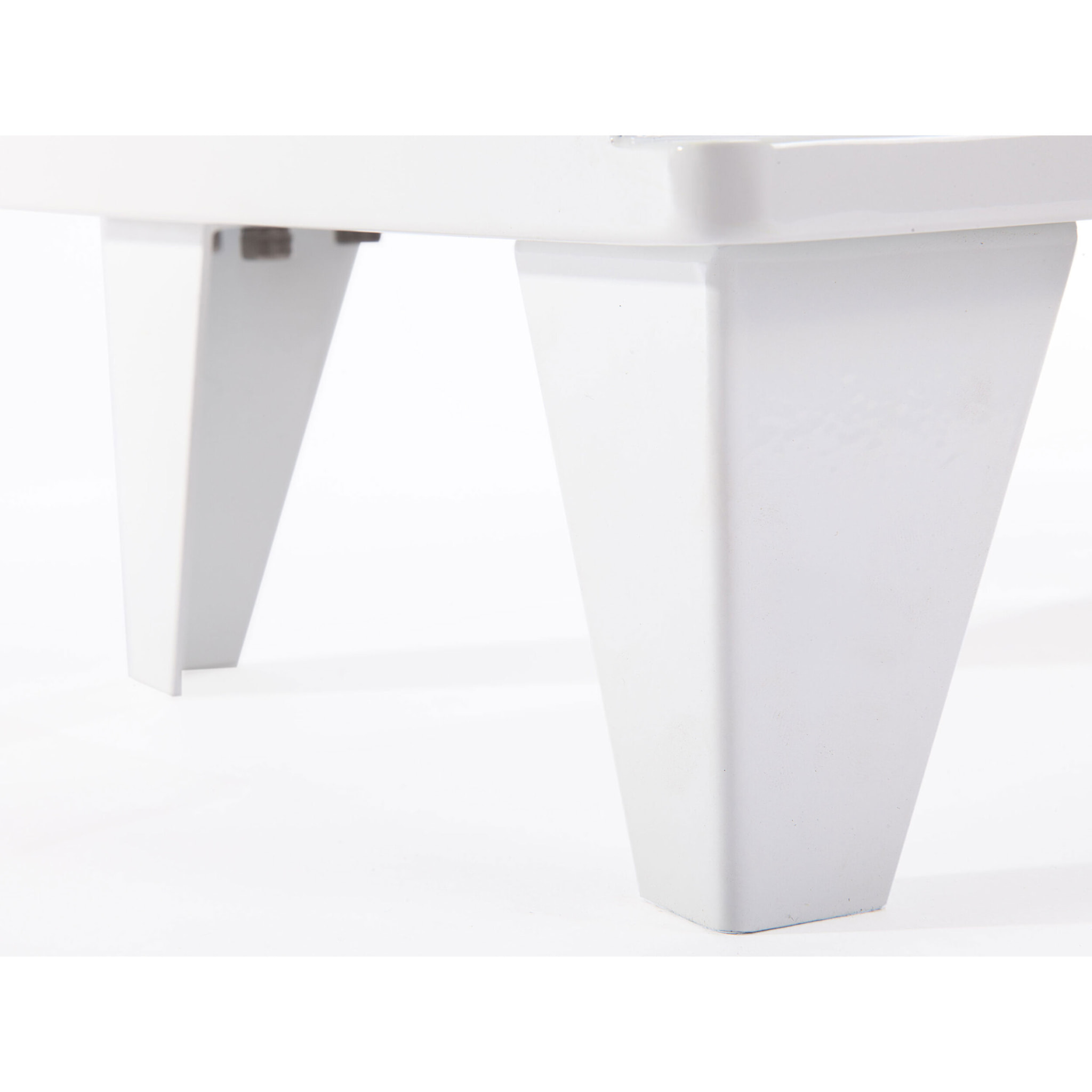 Estufa de etanol diseño cuadrado en acero blanco y puerta de cristal templado THESIS PURLINE