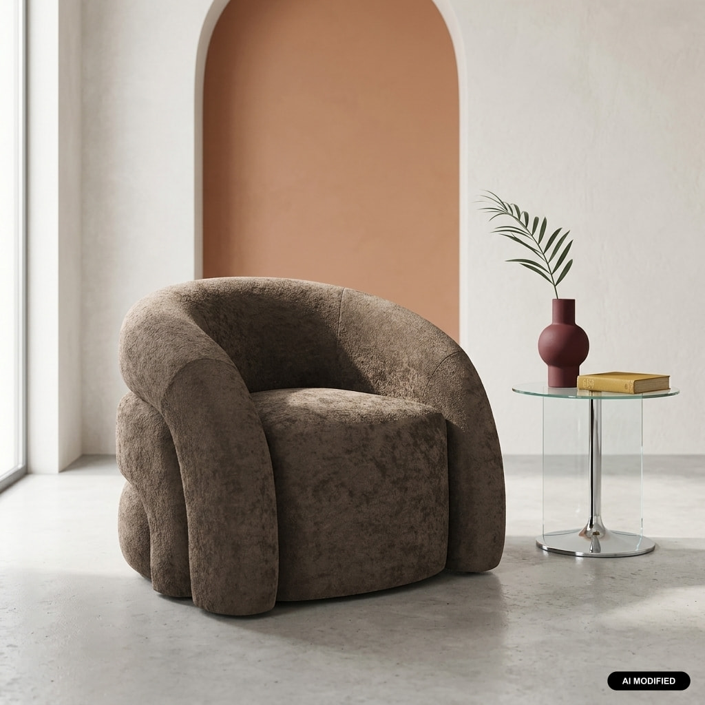 Fauteuil organique tissu 1 place RENBO