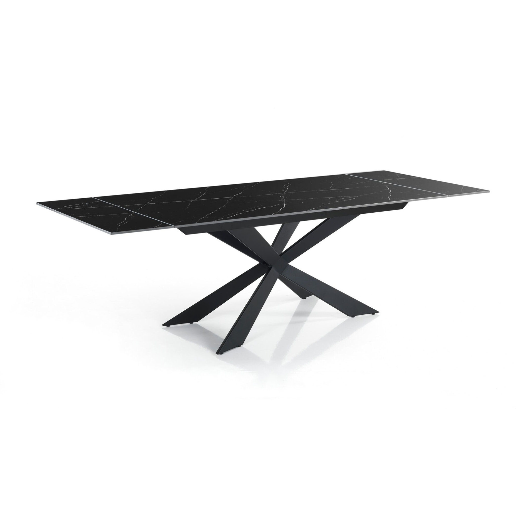 Oresteluchetta Tavolo allungabile WARD 120 BLACK MARBLE - BLACK
