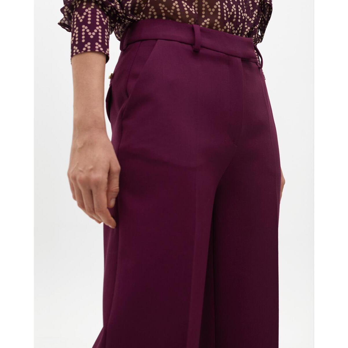 Pantaloni da completo dritti in tessuto confortevole