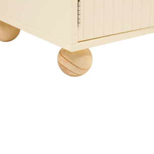 Bibliothèque Enfant Bouli 2 Portes Beige 60x30x75,5 cm